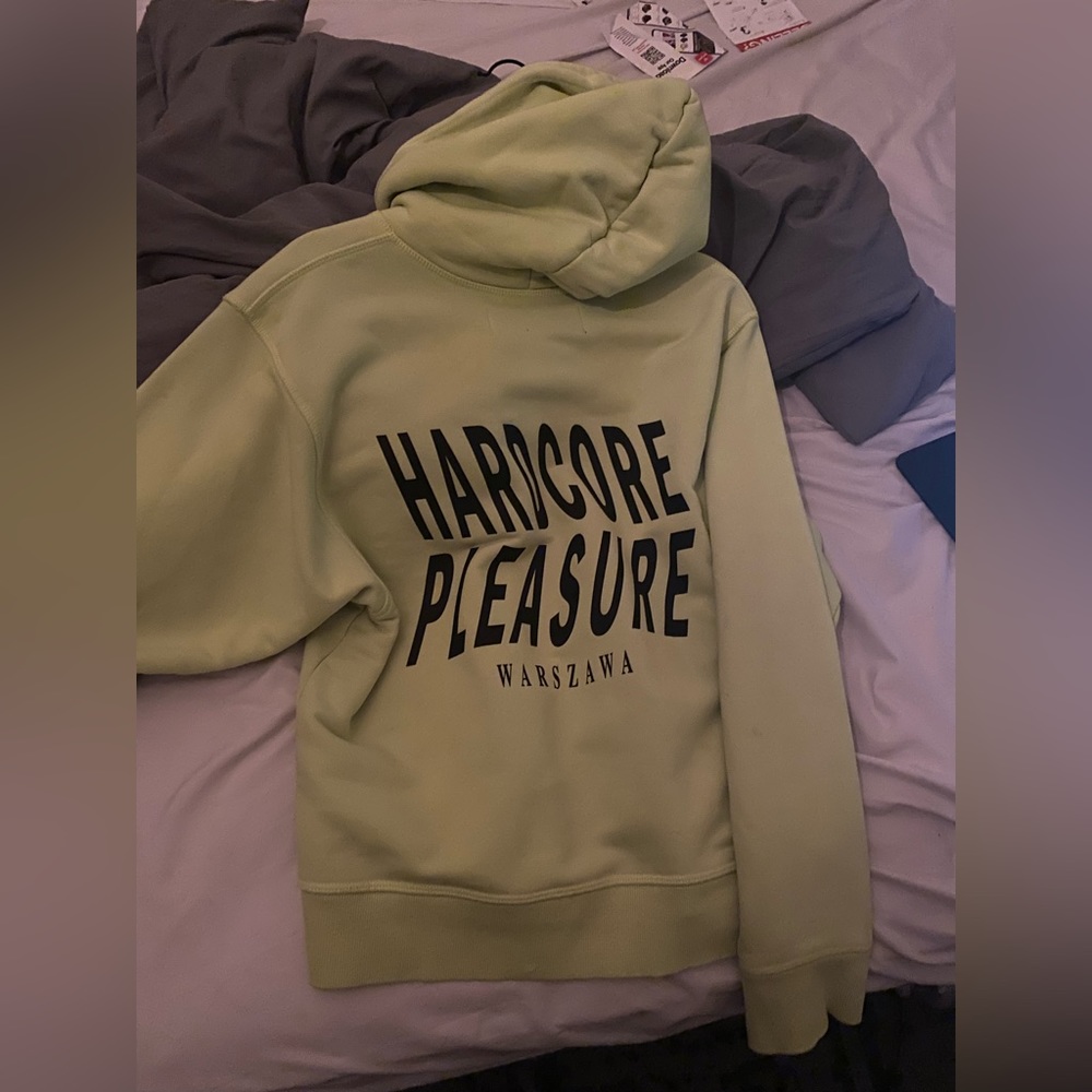 MISBHV lime green hardcore pleasure hoodie